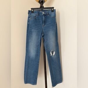 Express Straight Distressed Jeans